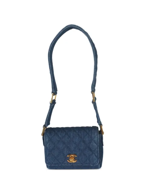 CHANEL Pre-Owned 1989-1991 quilted denim bag