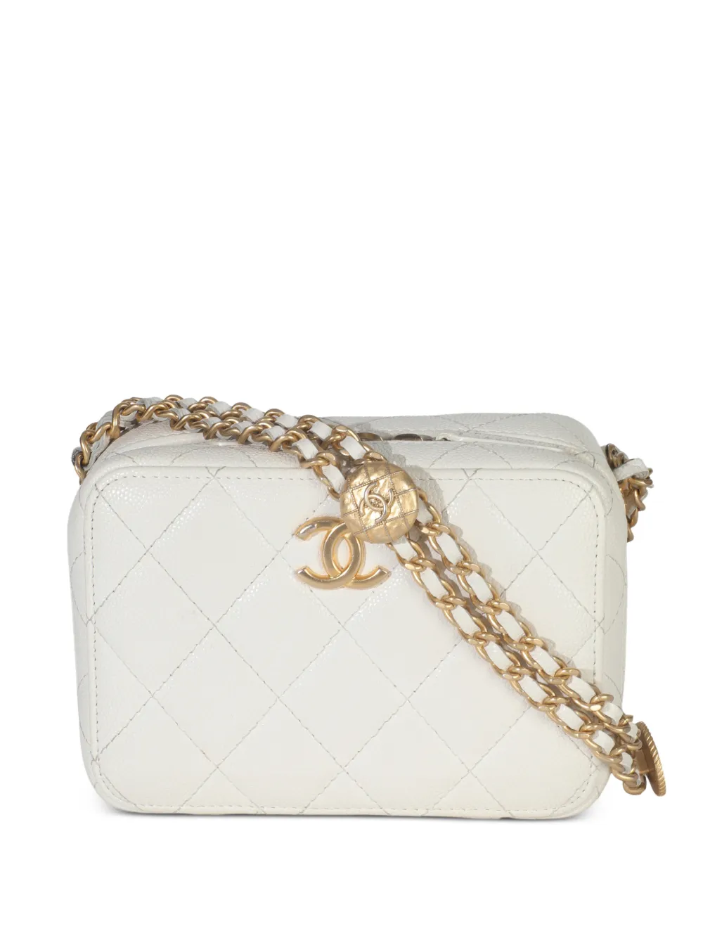 CHANEL Pre-Owned 2021-2025 gesteppte Tasche mit Kettenriemen - Nude