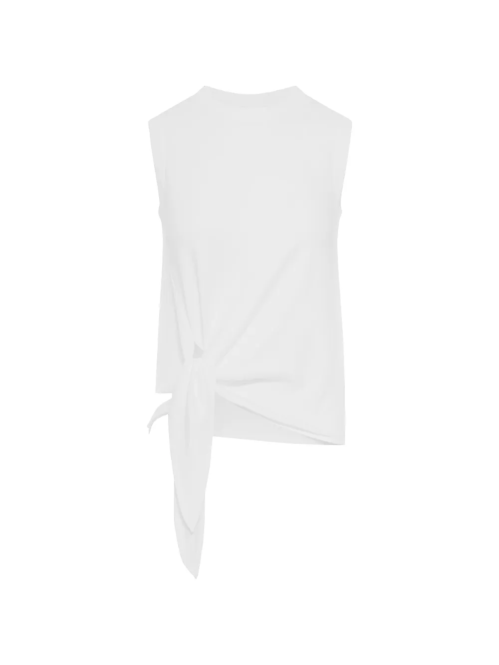 JW Anderson knotted hem cotton tank top - Bianco
