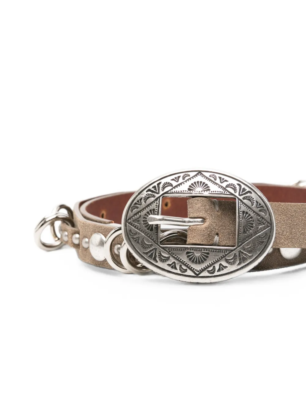 Golden Goose Riem verfraaid met studs en ringdetail Beige