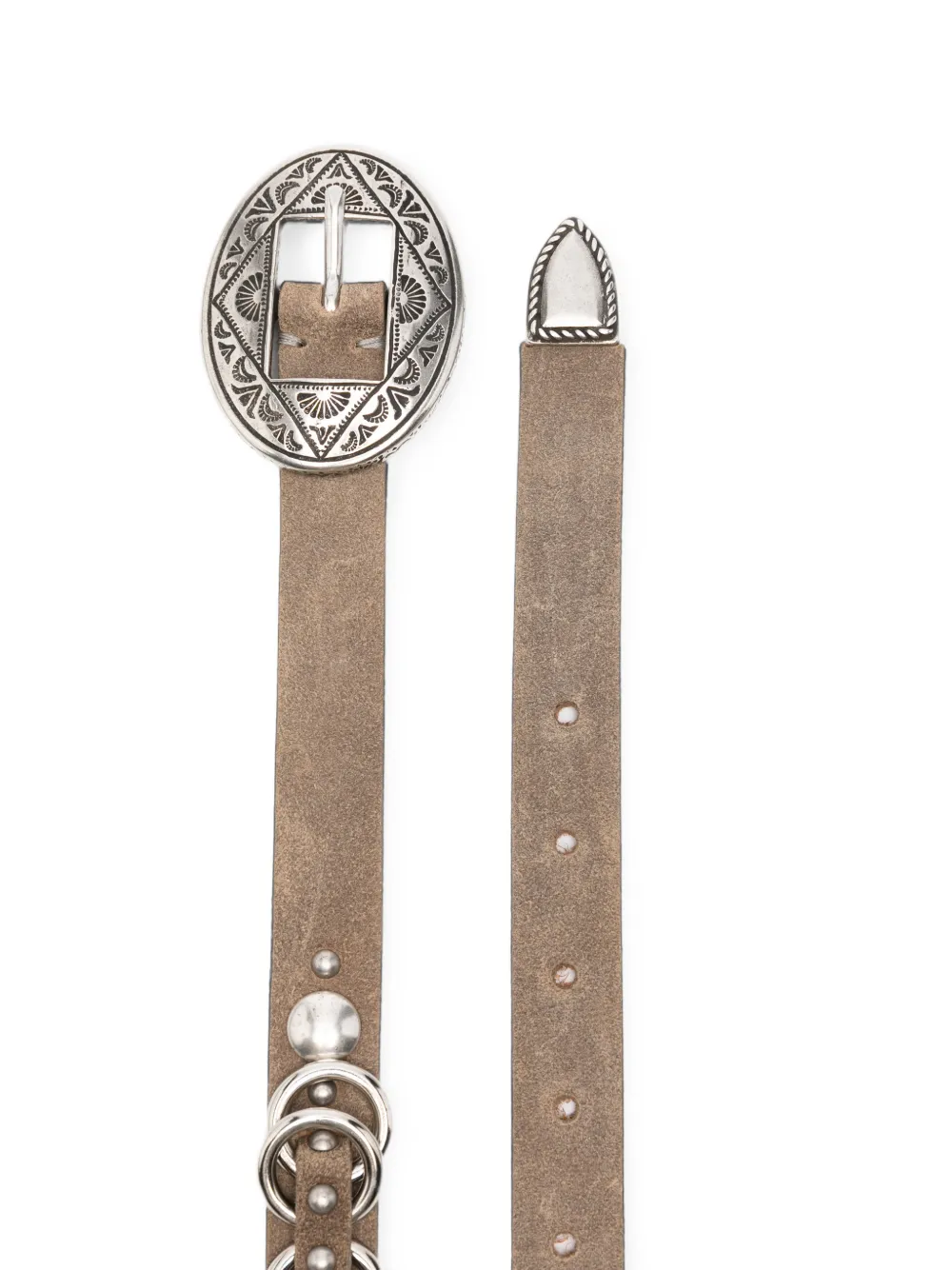 Golden Goose Riem verfraaid met studs en ringdetail Beige