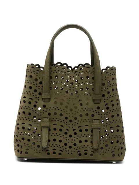 Alaïa Mina 20 bag in vienne wave nubuck