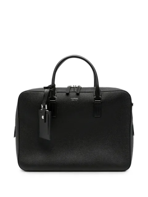 TOM FORD Elliot grained-leather briefcase
