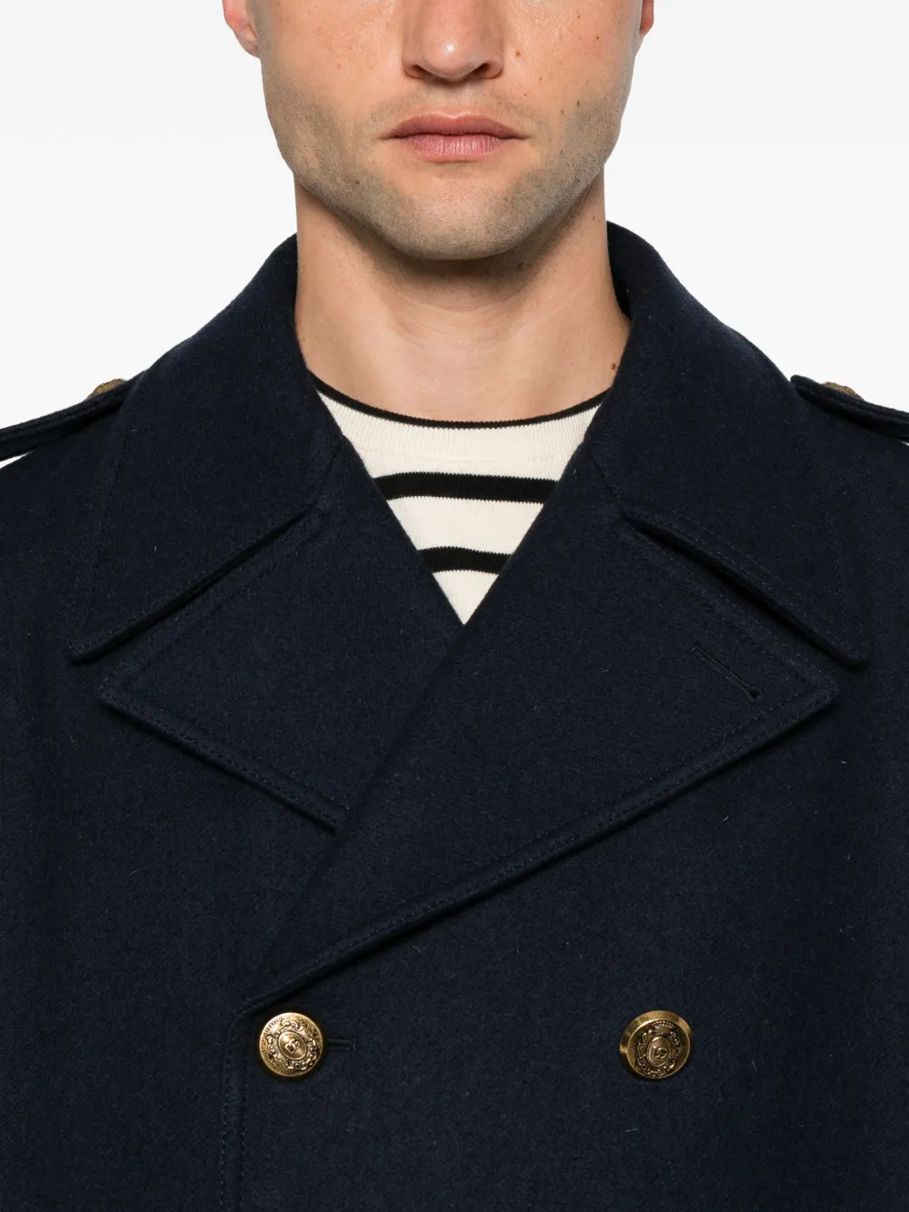 Dolce & Gabbana Sailorjas met dubbele rij knopen Blauw