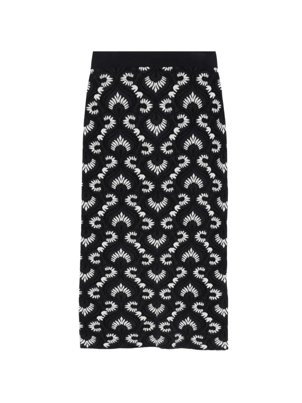 Max Mara patterned midi skirt - Blu