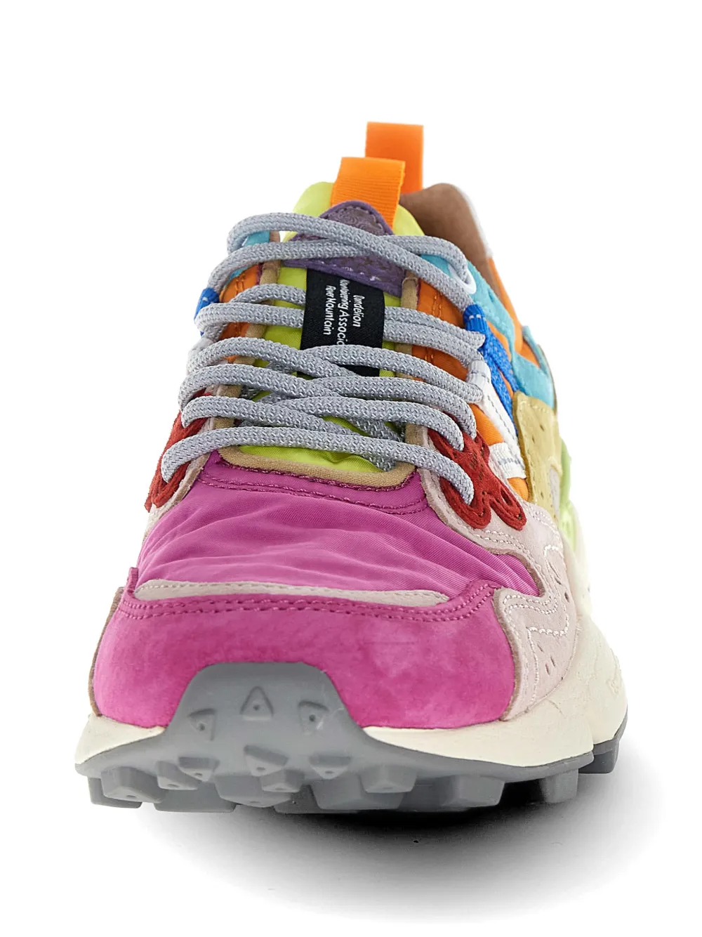 FLOWER MOUNTAIN Nubuck leren sneakers Roze