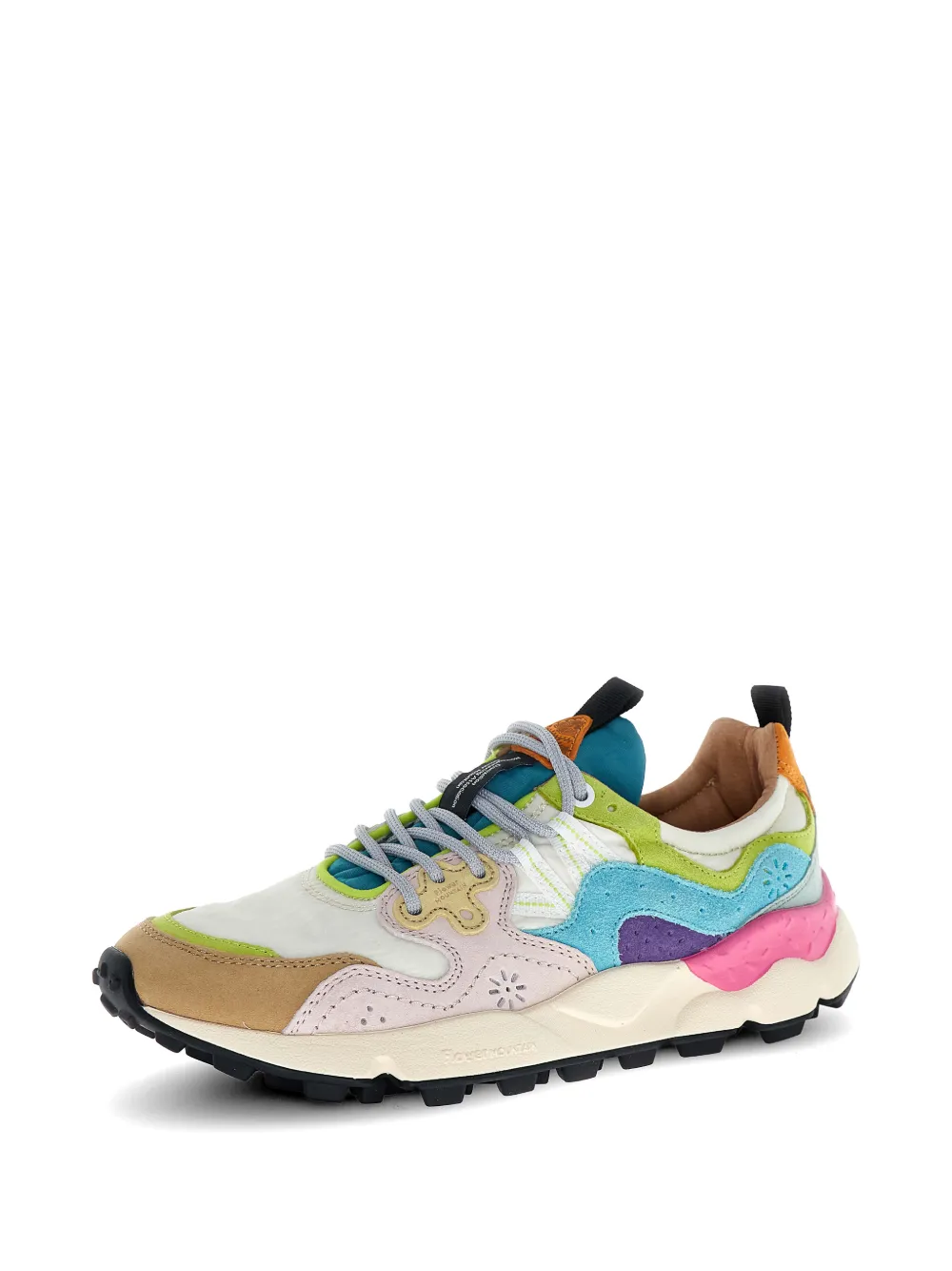 FLOWER MOUNTAIN Nubuck leren sneakers Beige