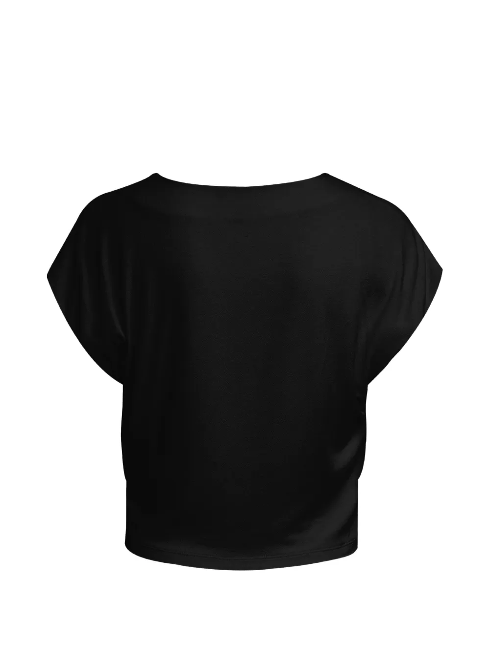  Pink Filosofy Matthiola Draped T-shirt - Black 
