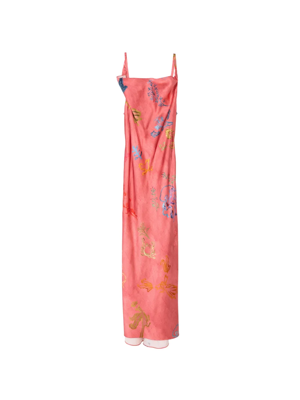 Alejandra Alonso Rojas cowl neck printed midi dress - Rosa