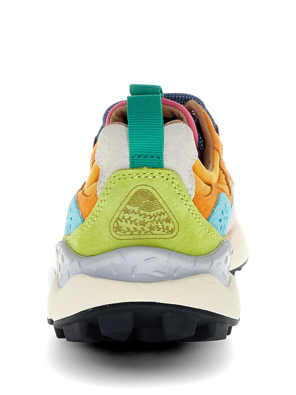 FLOWER MOUNTAIN Nubuck leren sneakers Oranje