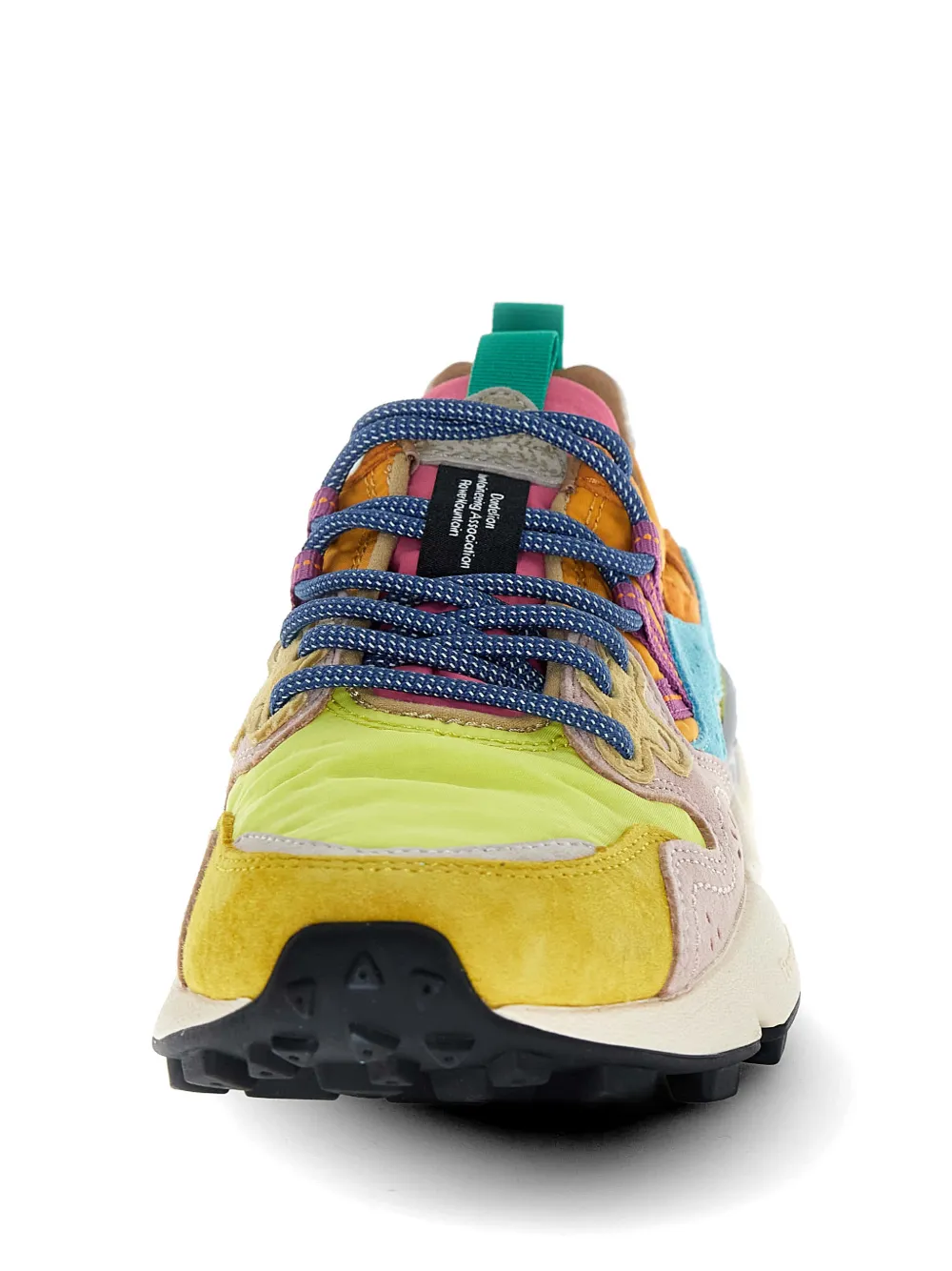 FLOWER MOUNTAIN Nubuck leren sneakers Oranje