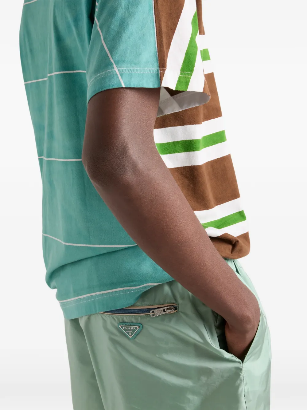 Prada Re-Nylon zwembroek Groen
