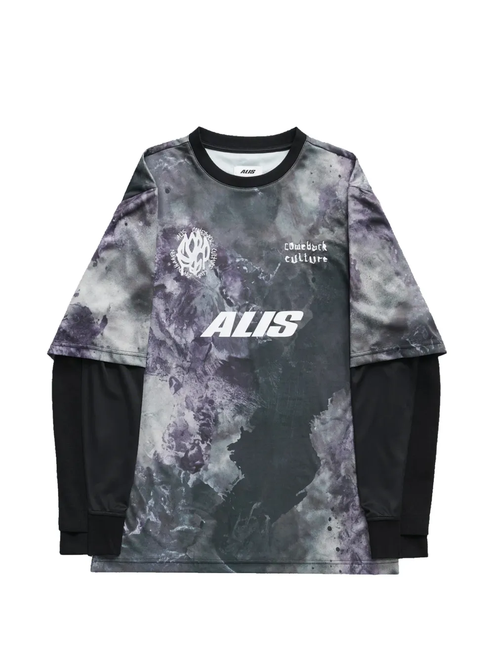 ALIS layered sweatshirt - Grau