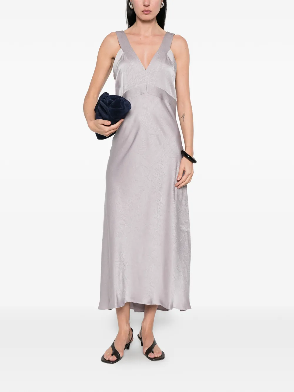  Boss Halterneck Midi Dress - Purple 