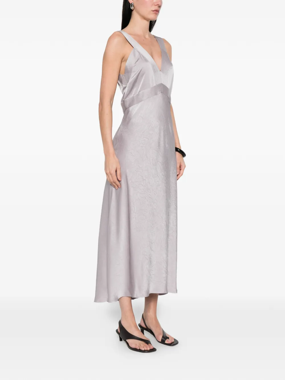  Boss Halterneck Midi Dress - Purple 