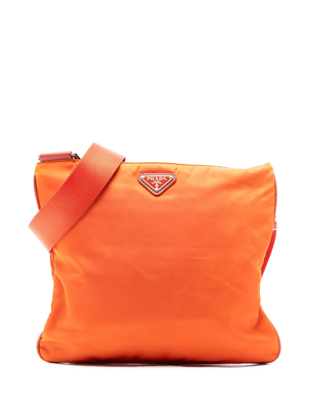 Prada Pre-Owned 2013-2025 Tessuto Zip Top crossbody bag - Orange