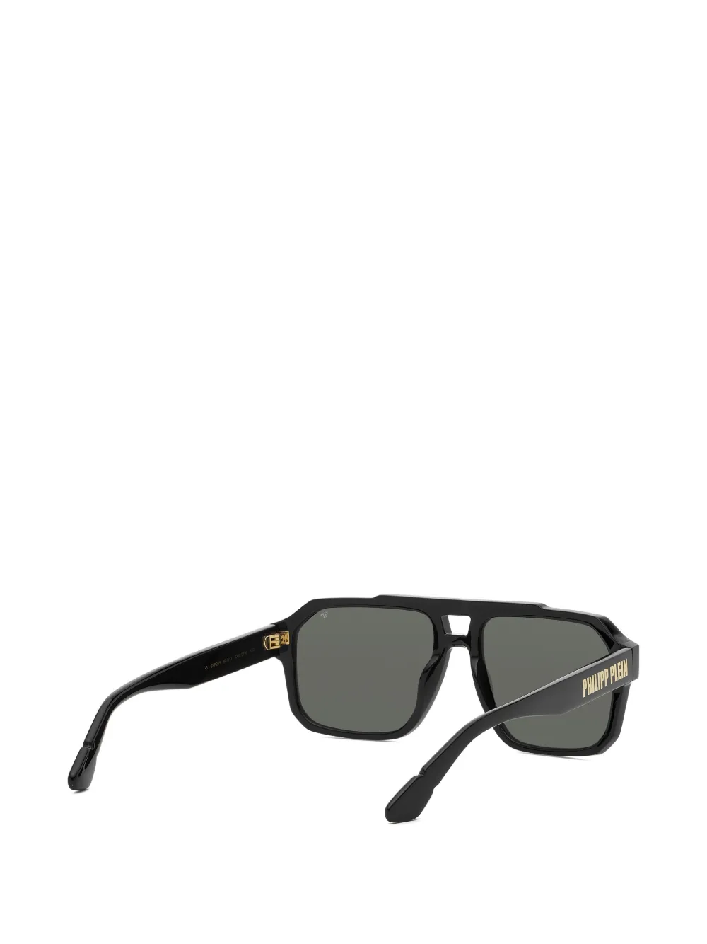 Philipp Plein Eyewear Zonnebril met geometrisch montuur Zwart