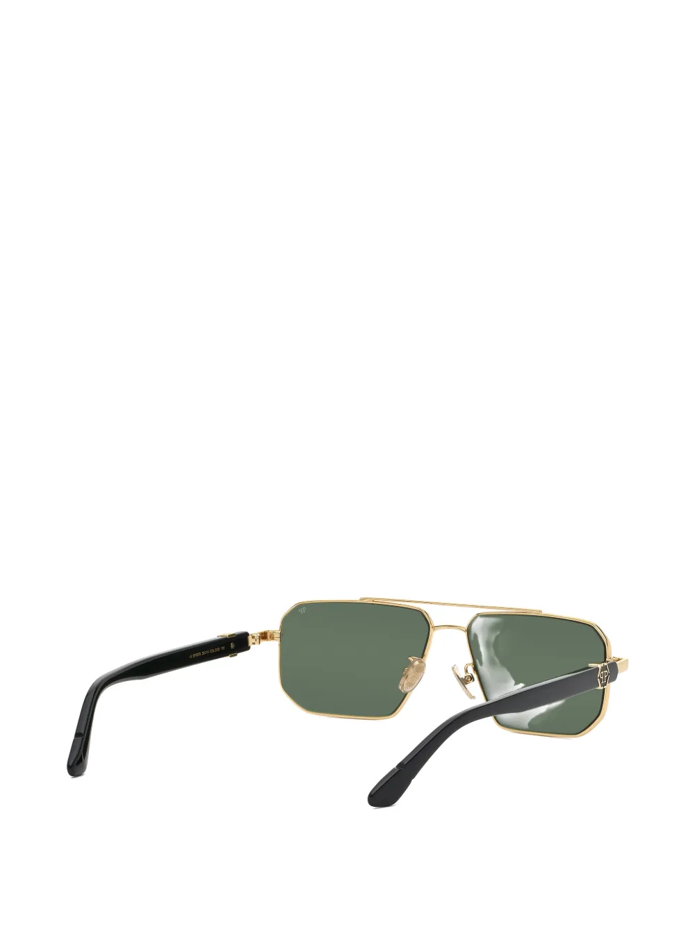 Philipp Plein Eyewear Zonnebril met geometrisch montuur Groen