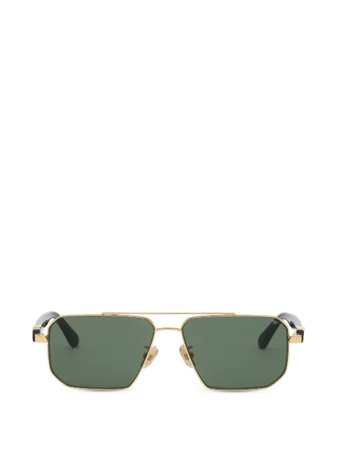 Philipp Plein Eyewear geometric-frame logo-plaque sunglasses