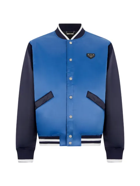 Philipp Plein chamarra estilo logo bomber