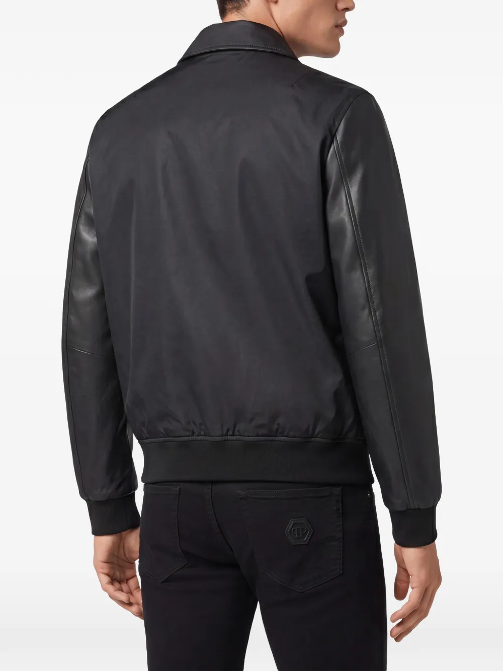 Philipp Plein Nylon Coster bomberjack Zwart