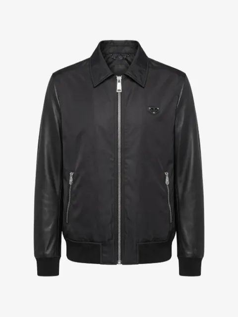 Philipp Plein nylon coster bomber jacket