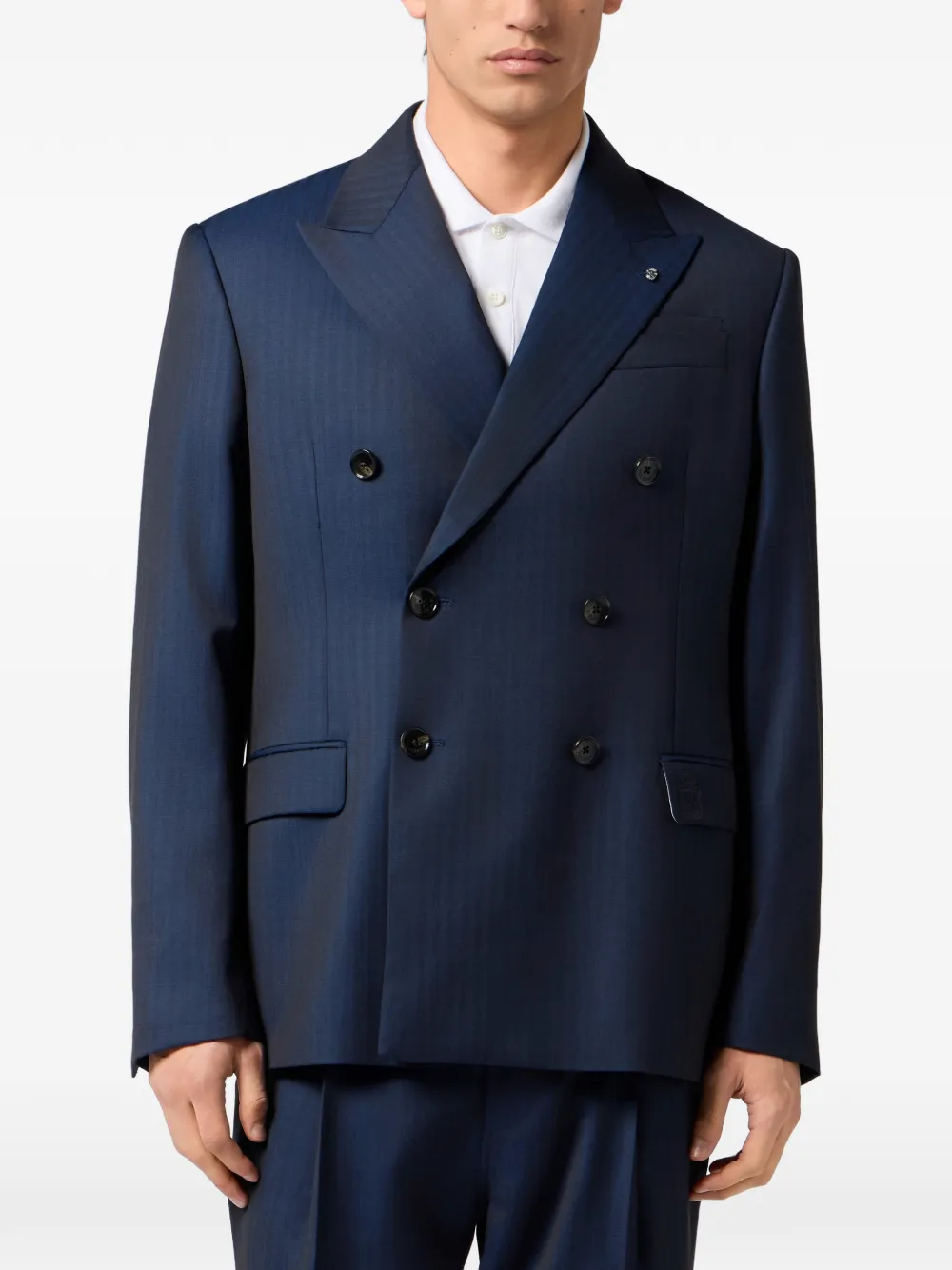 Billionaire Dandy blazer met dubbele rij knopen Blauw