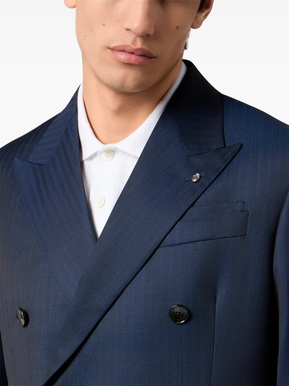 Billionaire Dandy blazer met dubbele rij knopen Blauw