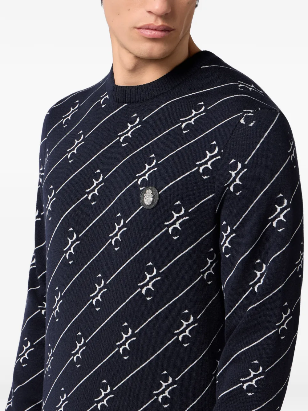 Billionaire Trui met ronde hals Blauw