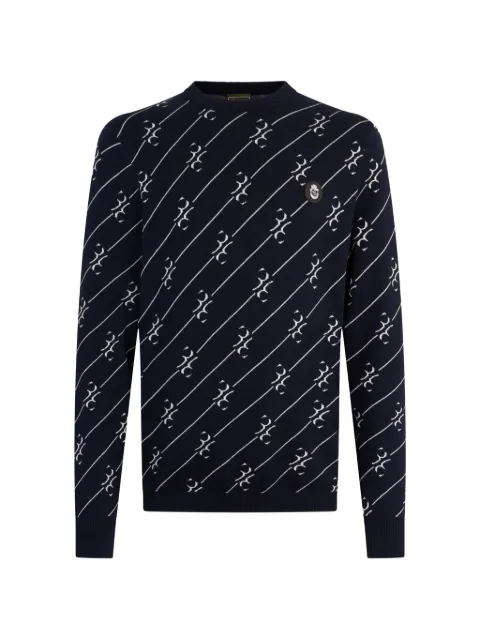 Billionaire all-over round-neck sweater