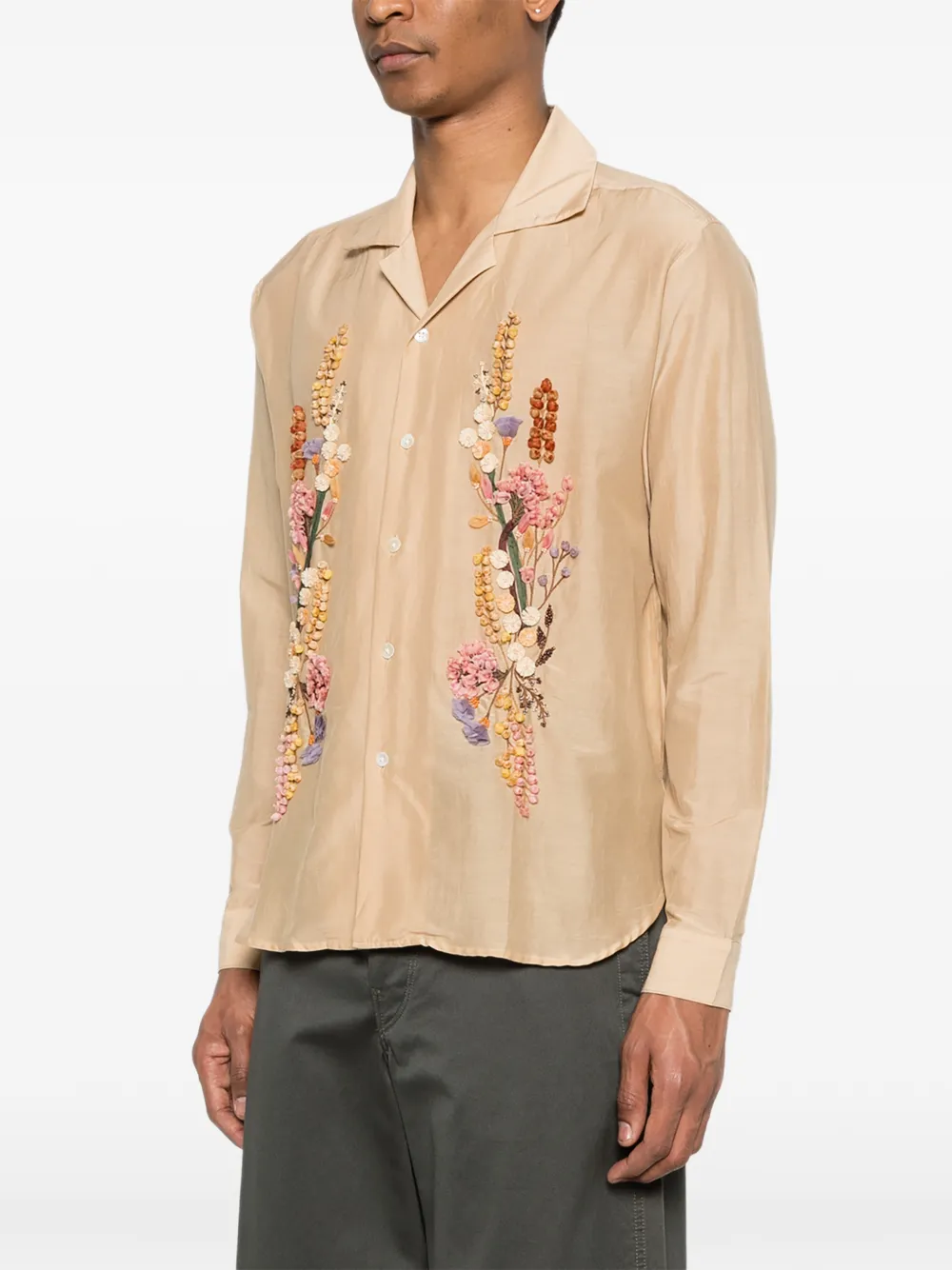  Baziszt Floral Shirt - Neutrals 