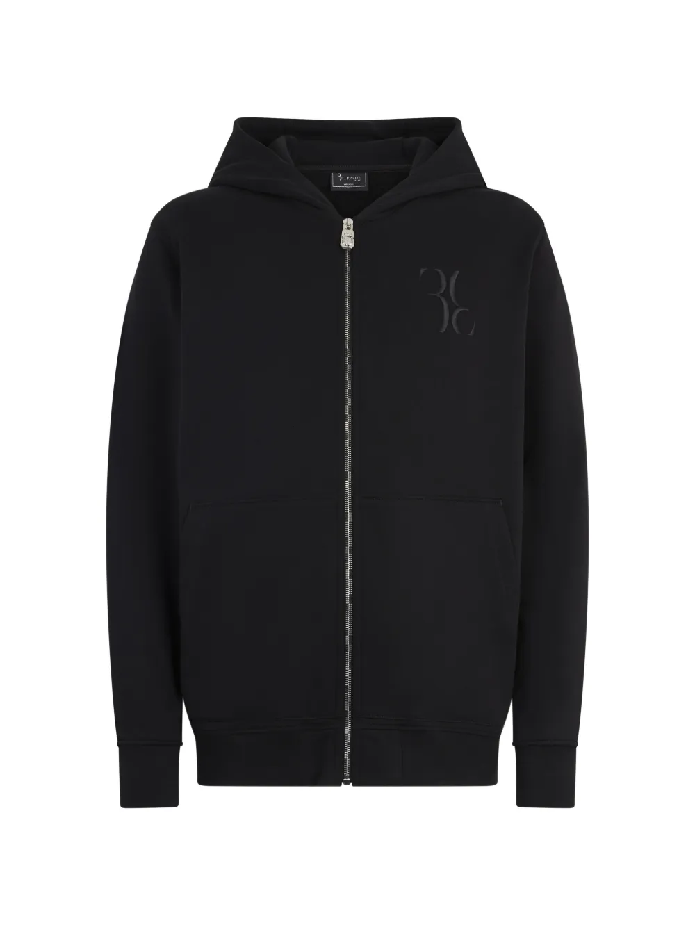 Billionaire Baroque zip-up hoodie - Black