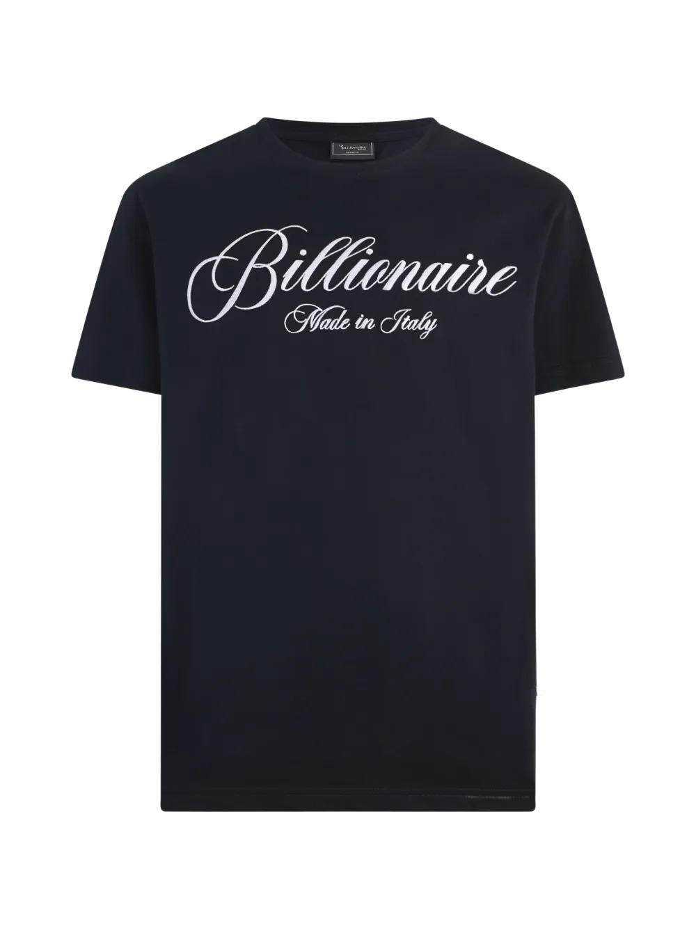 Billionaire logo-embroidered T-shirt - Blau