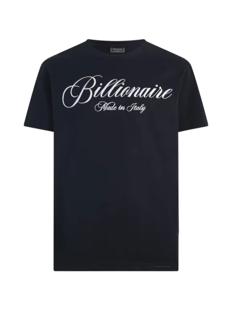 Billionaire logo-embroidered T-shirt