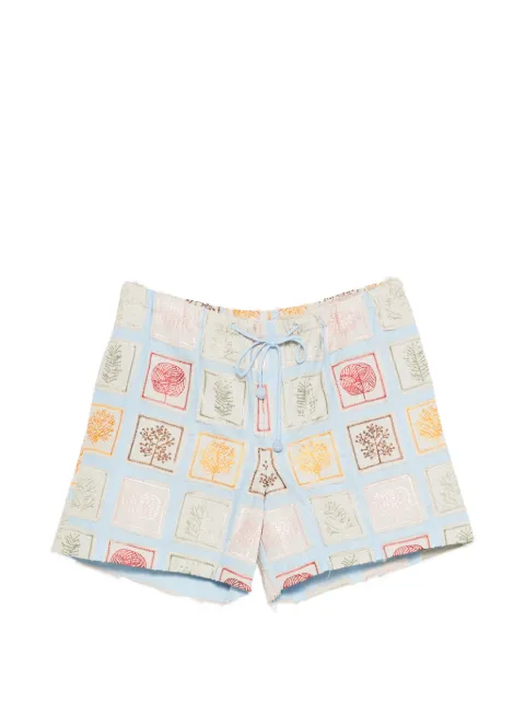 Baziszt printed drawstring shorts