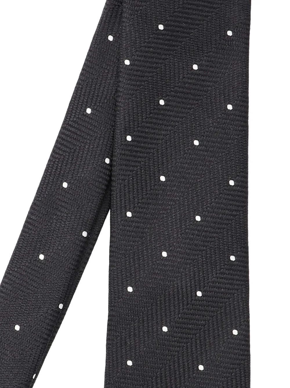 TOM FORD Stropdas met stippen Zwart