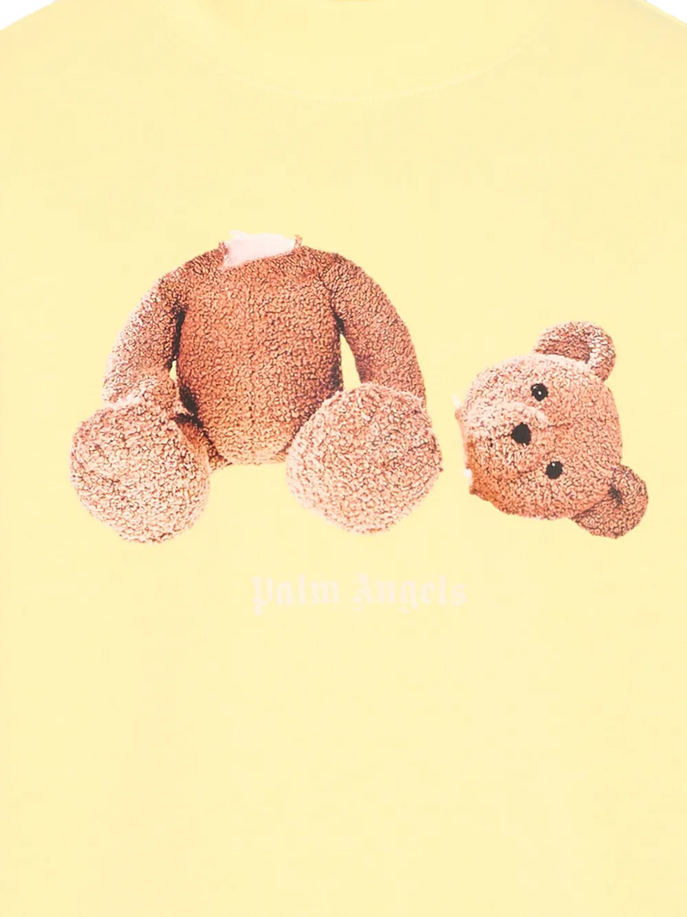 Palm Angels Kids Sweater met ronde hals Geel