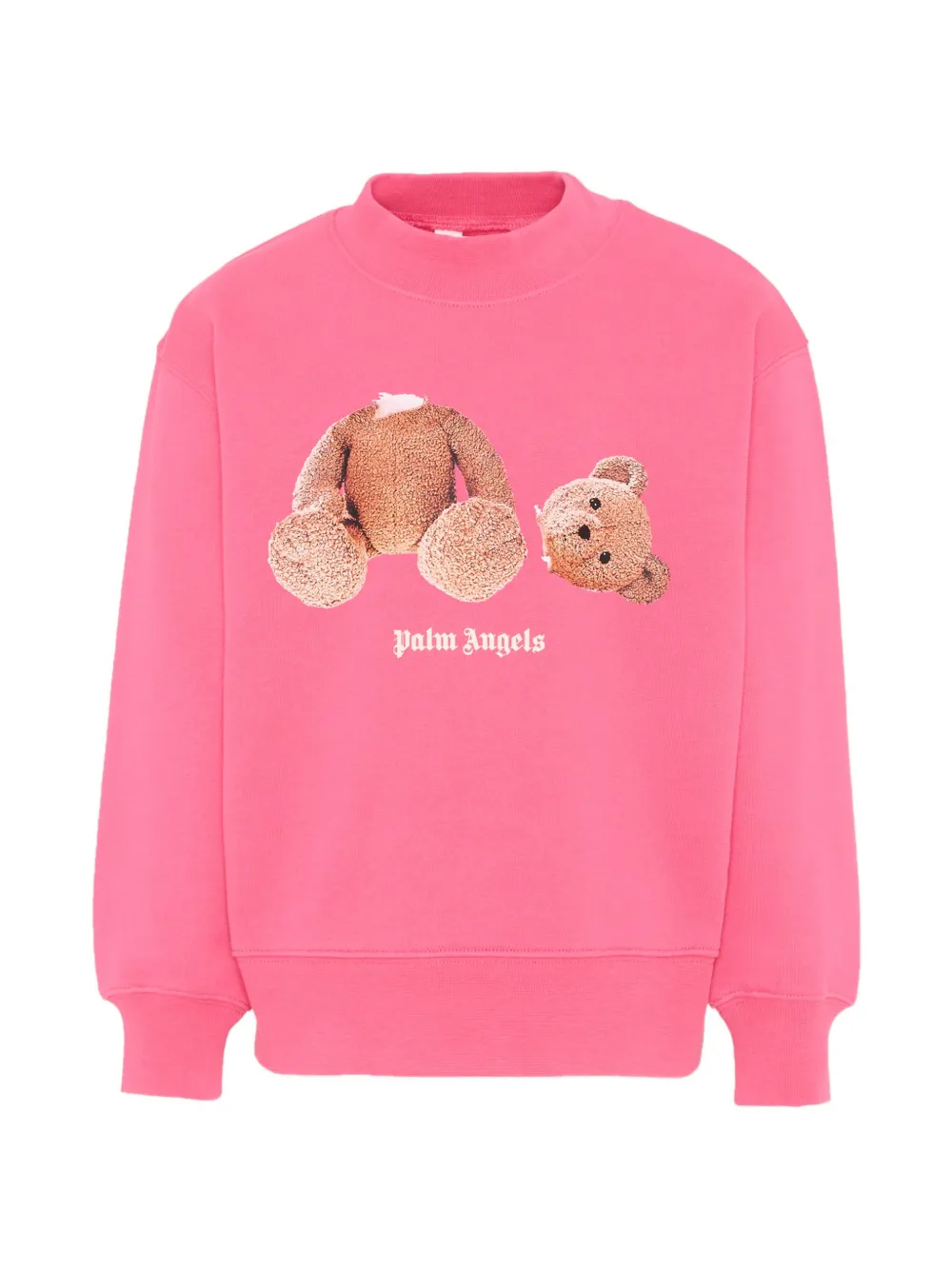 Palm Angels Kids bear-print sweatshirt - Rosa
