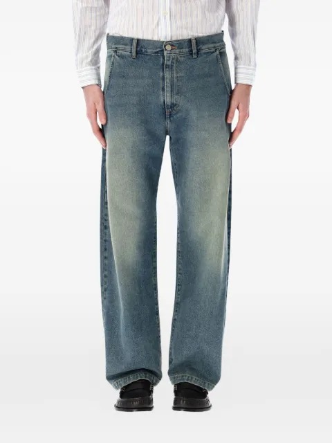 mfpen button fastening straight-leg jeans