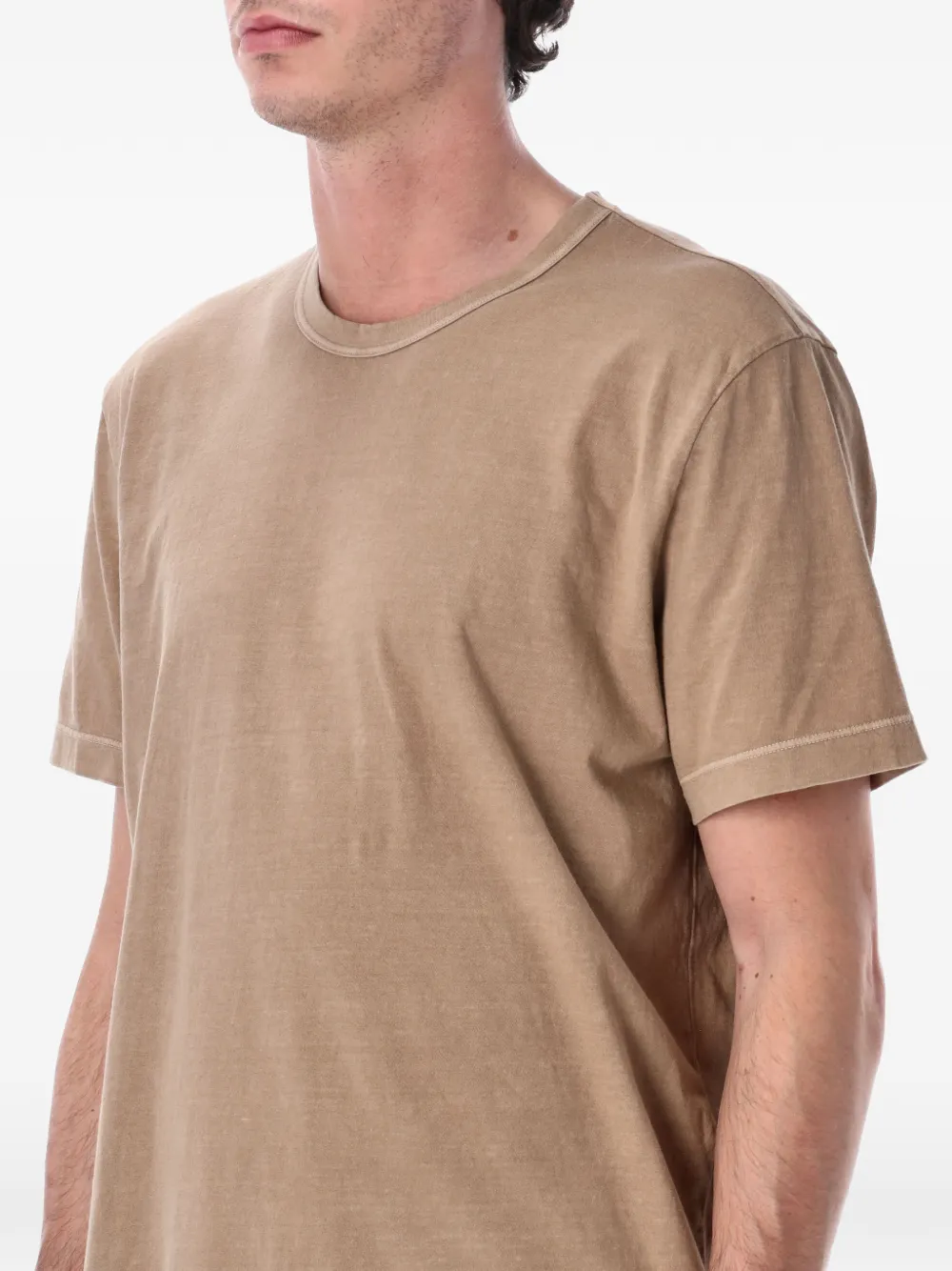 James Perse T-shirt met ronde hals Beige