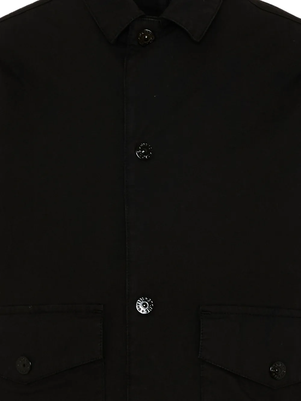 Stone Island Junior Jack met knopen Zwart
