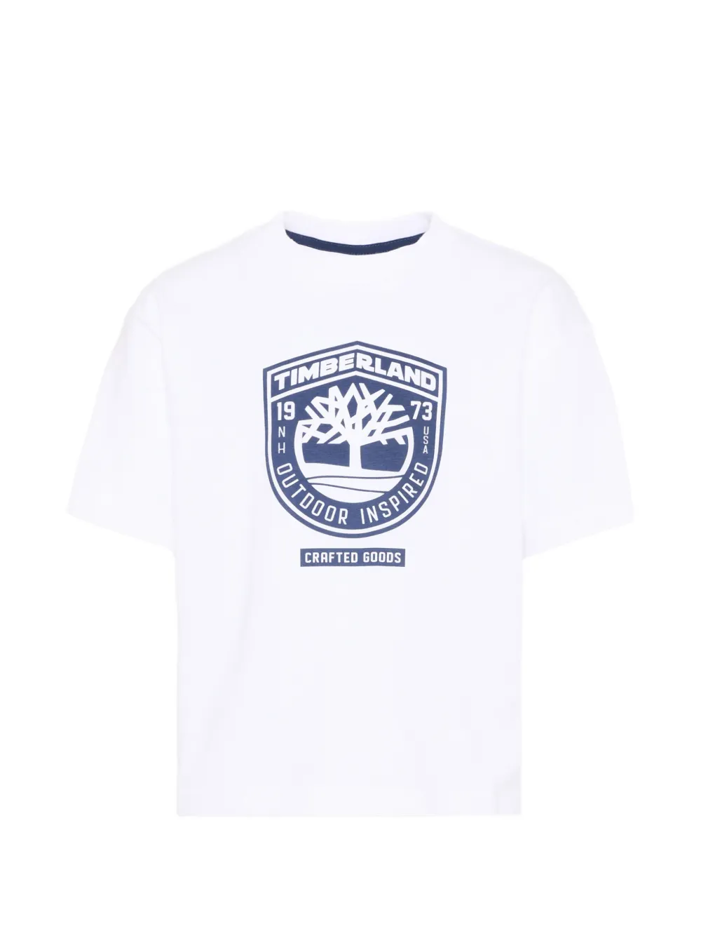Timberland Kids short-sleeve graphic T-shirt - Bianco