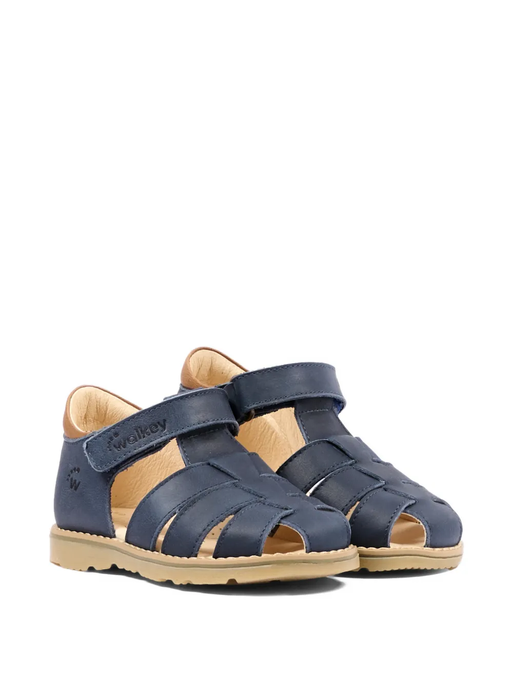Walkey leather sandals - Blu