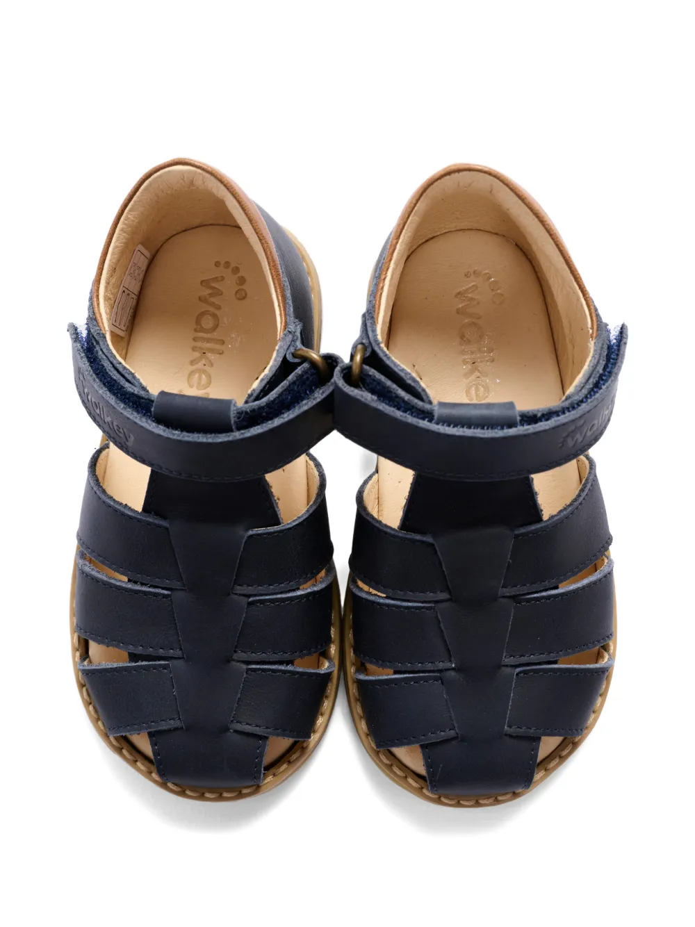 Walkey Leren sandalen Blauw