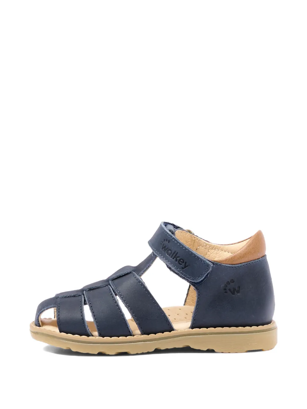  Walkey Leather Sandals - Blue 