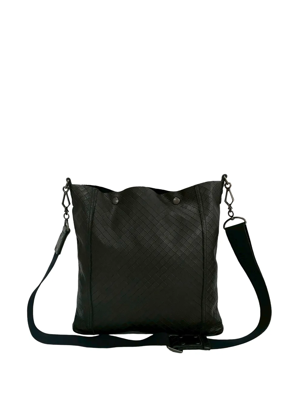 Bottega Veneta Pre-Owned 2012-2025 Leather Intrecciomirage crossbody bag - Nero