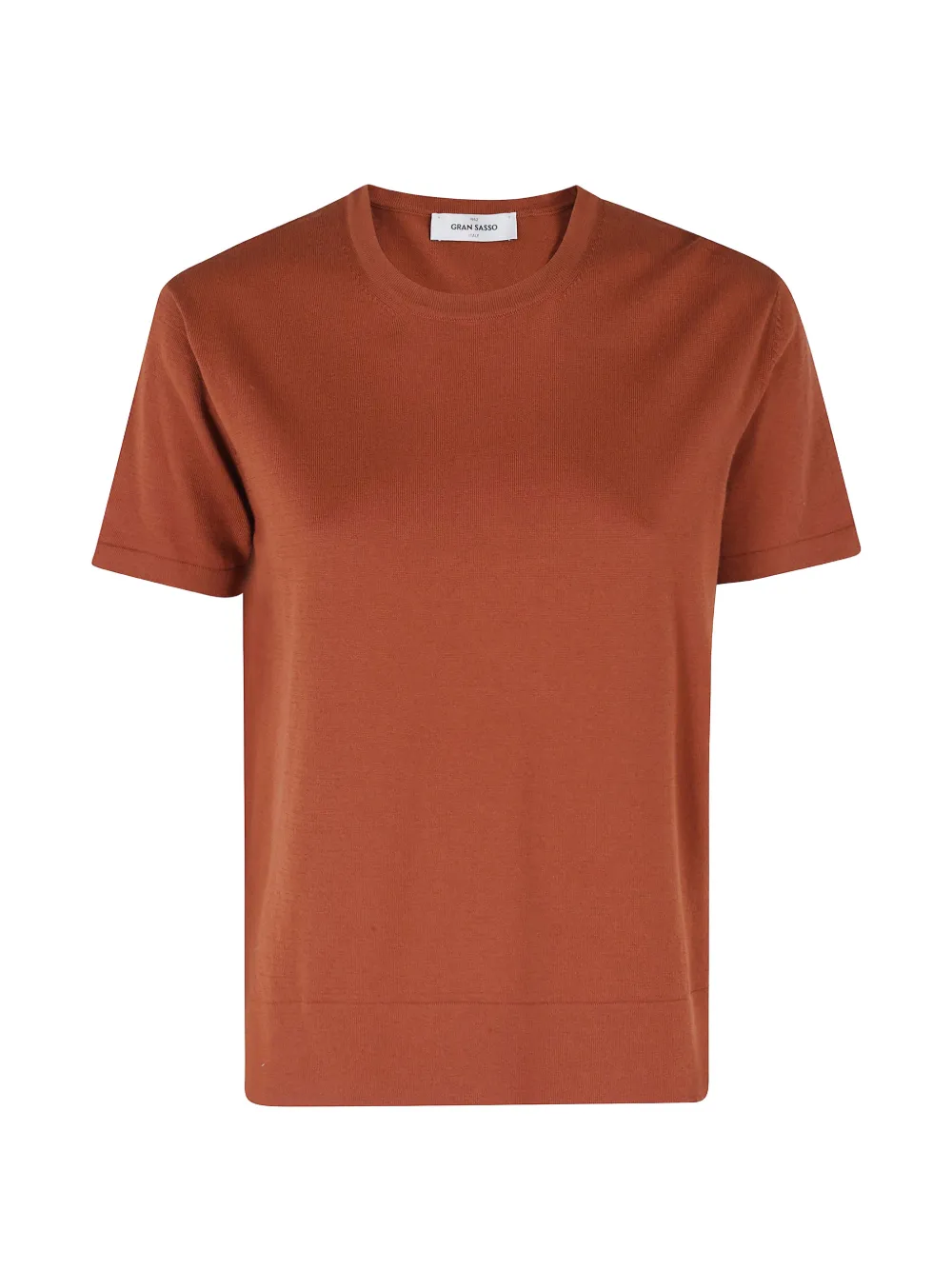 Gran Sasso fine-knit short-sleeve T-shirt - Braun