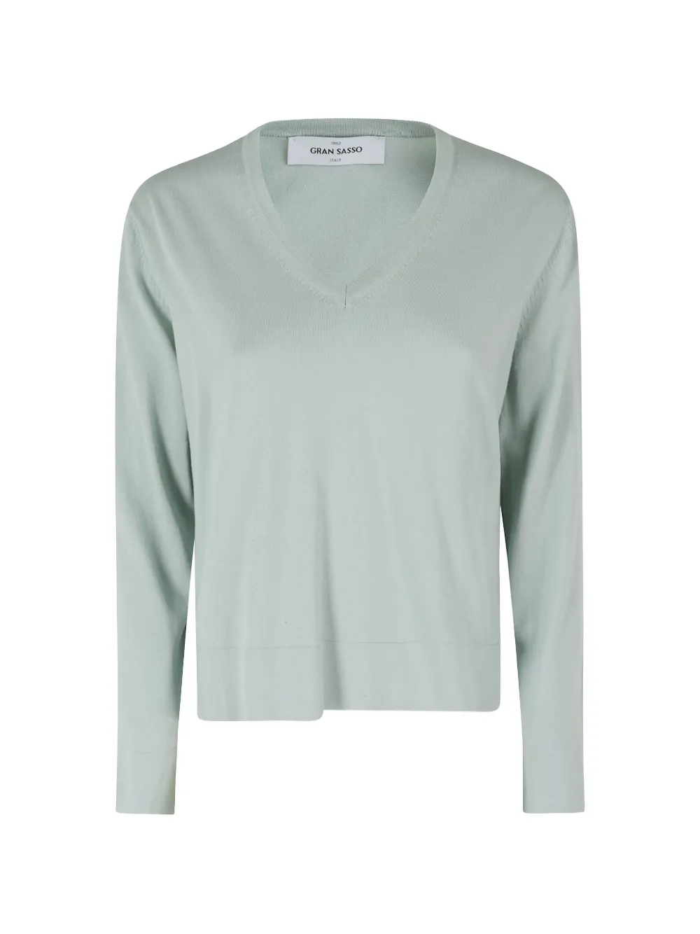 Gran Sasso V-neck long-sleeve sweater - Verde