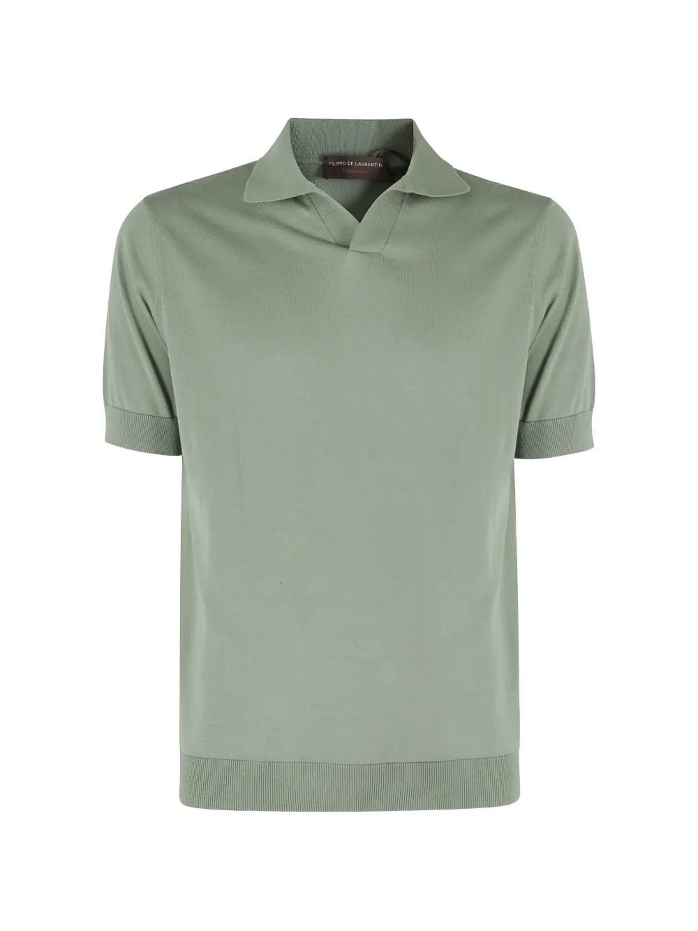 Filippo De Laurentiis short-sleeved knitted polo shirt - Verde