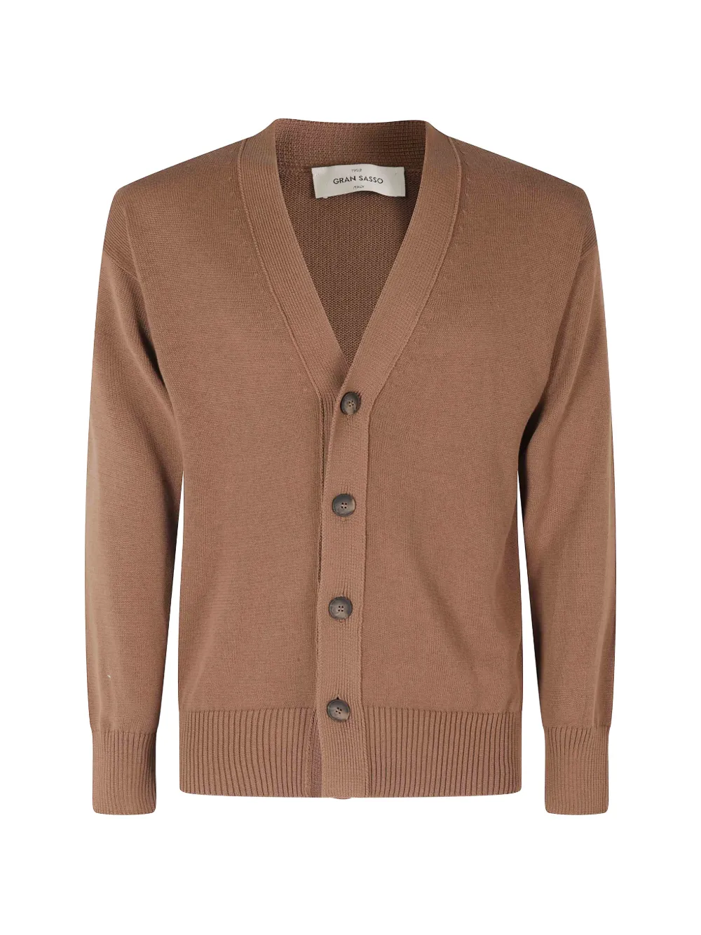 Gran Sasso fine-knit button-up cardigan - Marrone
